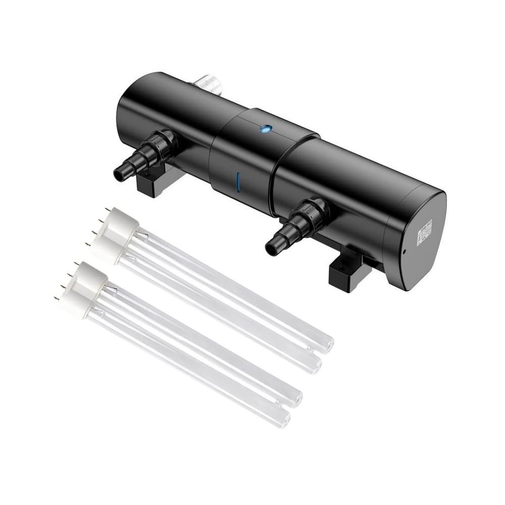 AquaOne Clarificateur UVC CUV 2072 I Clarificateur d'eau avec lampe UV 72 W I Clarificateur UVC I Eau claire dans l'étang I Destructeur d'algues pour bassin de jardin, piscine, aquarium