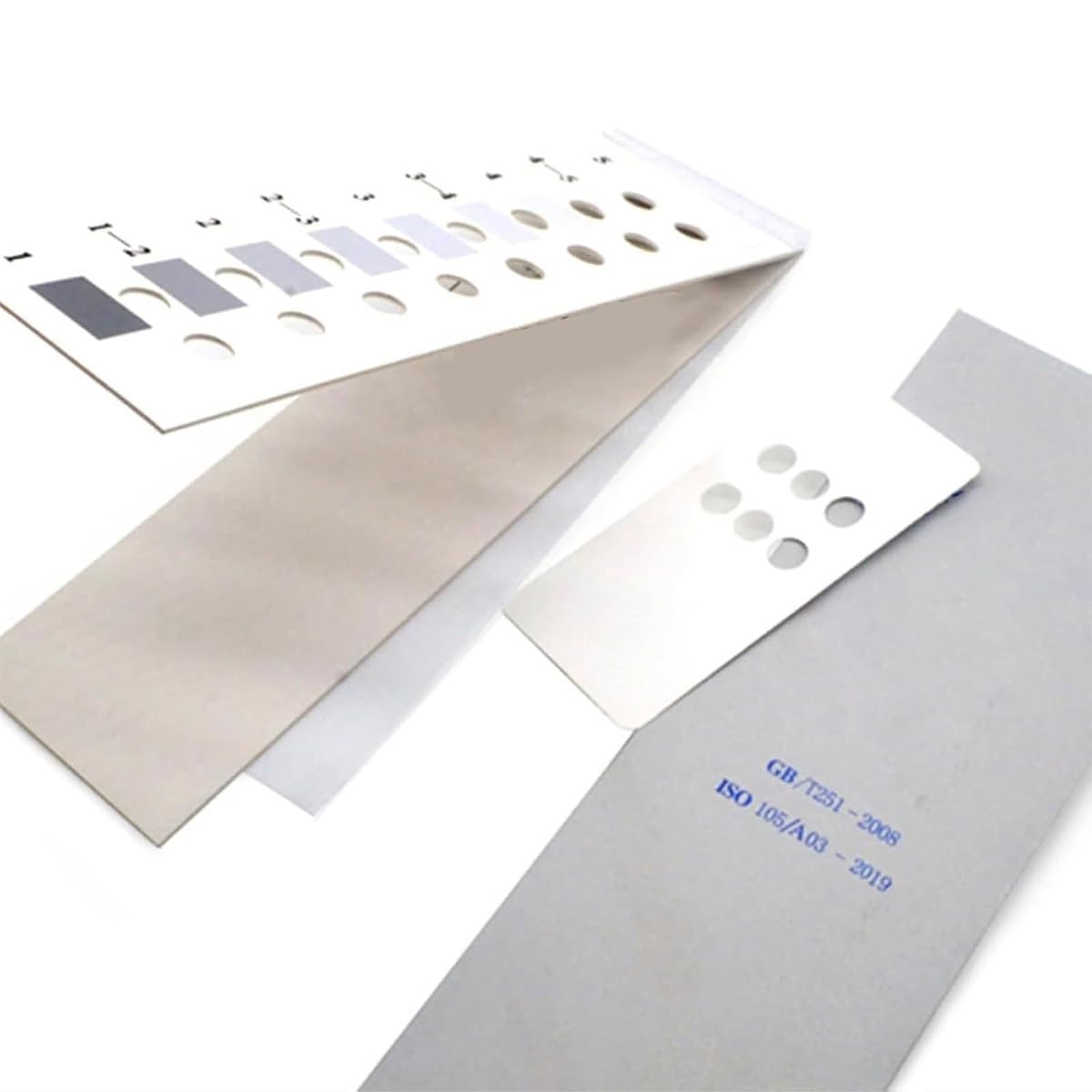 Textile Color Fastness Test Gray Card,Grey Scale for Staining Assessment,5 Levels 9 Gears Color Fastness,Used to Evaluate Discolouration and Colour Transfer in Colourfastness Testing