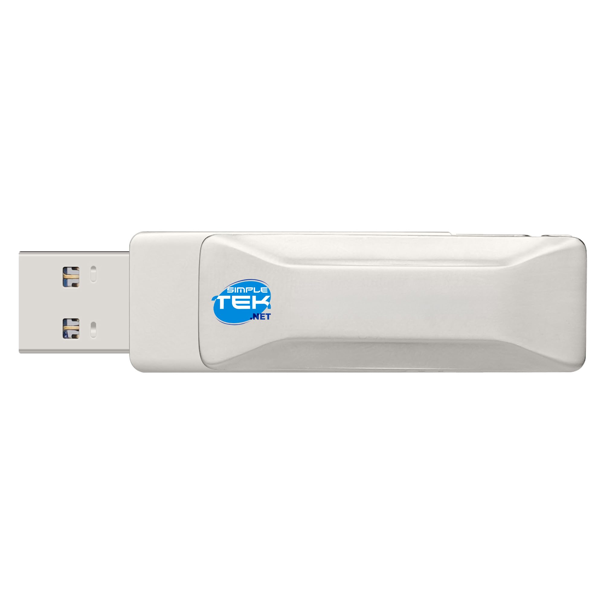 SIMPLETEK - Chiavetta USB SSD Portatile 1 TB ad Alta Velocità - Doppio Connettore USB-A e USB-C Reversibile per PC e Smartphone