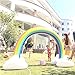 Produktbild Aufblasbarer Regenbogen-Bogen-Sprenger Ginormous Regenbogen-Wolken-Yard-Sprenger-riesiger aufblasbarer Torbogen-Rasen-Strand-Spielwaren im Freien vervollkommnen für Kind-Erwachsen-Baby-Spiel-Mitte