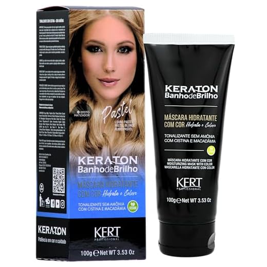 Keraton Tonalizante Banho de brilho 100g Pastel Louro