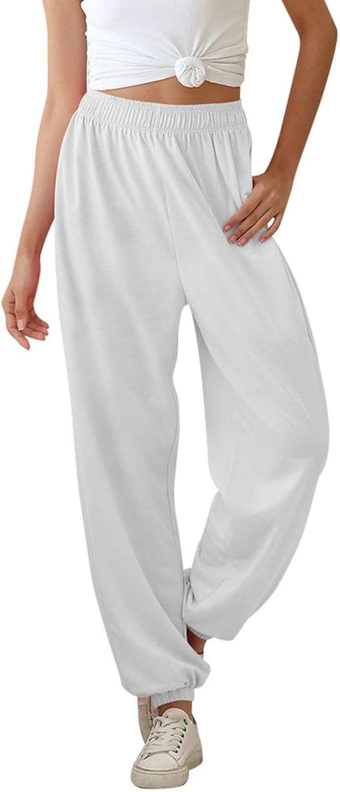 N/ A Donna Cotone Poliestere Stretch Tuta Pantaloni Sport Palestra Dritto  Joggers Pantaloni Donna Casual Pantaloni Sport Gamba Larga Pantaloni Estivi  : Amazon.it: Abbigliamento
