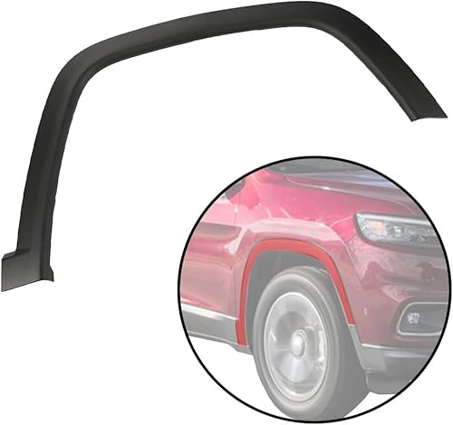 Miniatura 10 de G-PLUS Guardabarros compatibles con Jeep Grand Cherokee 2011-2016, moldura de apertura de rueda delantera, color negro (lado delantero del conductor