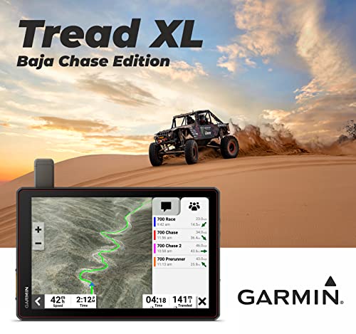Image of Garmin Tread XL - Baja Chase Edition, Rugged, ultrabright 10 inch Off-Road Chase Navigator, Portable GPS for Baja Support Trucks, Team Tracking with Built-in inReach Satellite Communication