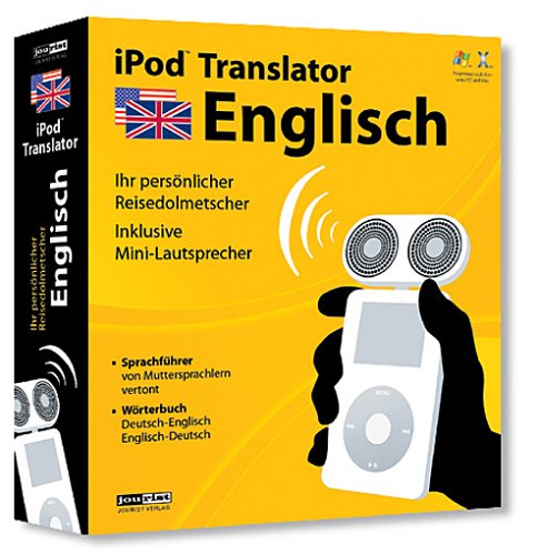 Preisvergleich Produktbild iPod Translator Englisch: Vertonter Sprachführer Englisch und Wörterbuch Englisch-Deutsch-Englisch inkl. Mini-Lautsprecher für iPod ab G3. Systemvoraussetzungen: Mac ab OS 10.3, PC ab Windows 2000 / XP
