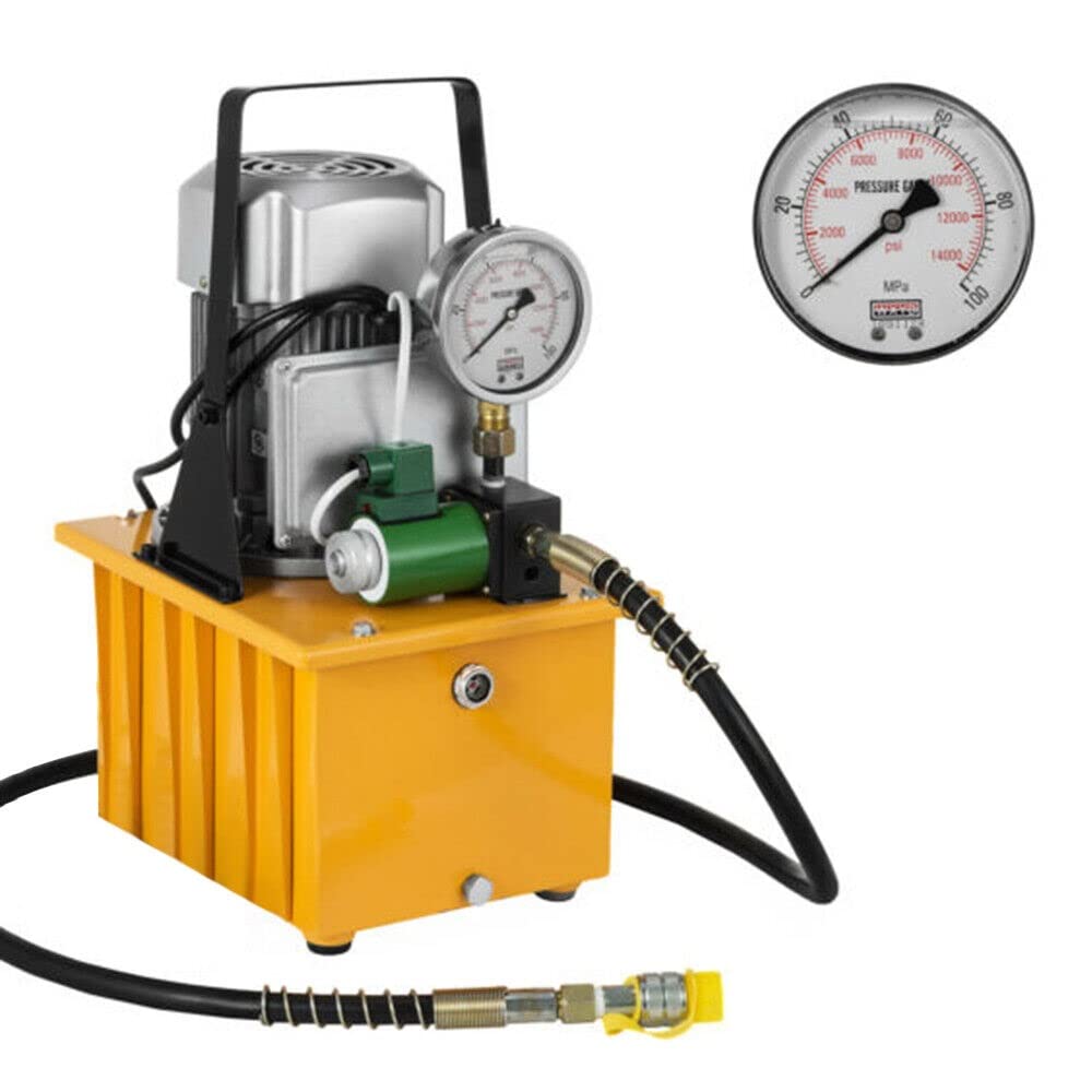 Pompa idraulica elettrica con valvola magnetica, pompa idraulica, 1400 giri/min, 750 W, 700 bar