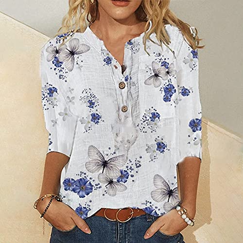 Blusas femininas verão outono manga longa gola estampada caimento solto blusas femininas moda 2024,