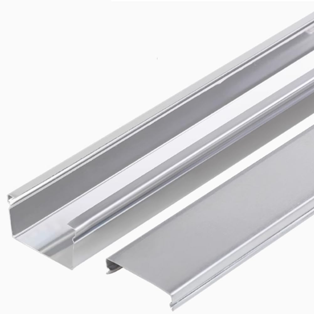 Kanał kablowy ze stali nierdzewnej, miniaturowy kanał, różne rozmiary, aluminiowy do podłogi i ściany, zestaw zarządzania kablami, opakowanie 7 szt(50x25mm)