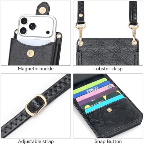 Peacocktion Small Crossbody Cell Phone Purse for Women, Lightweight Mini Small Crossbody Bags for Women with Card Slots — view 5