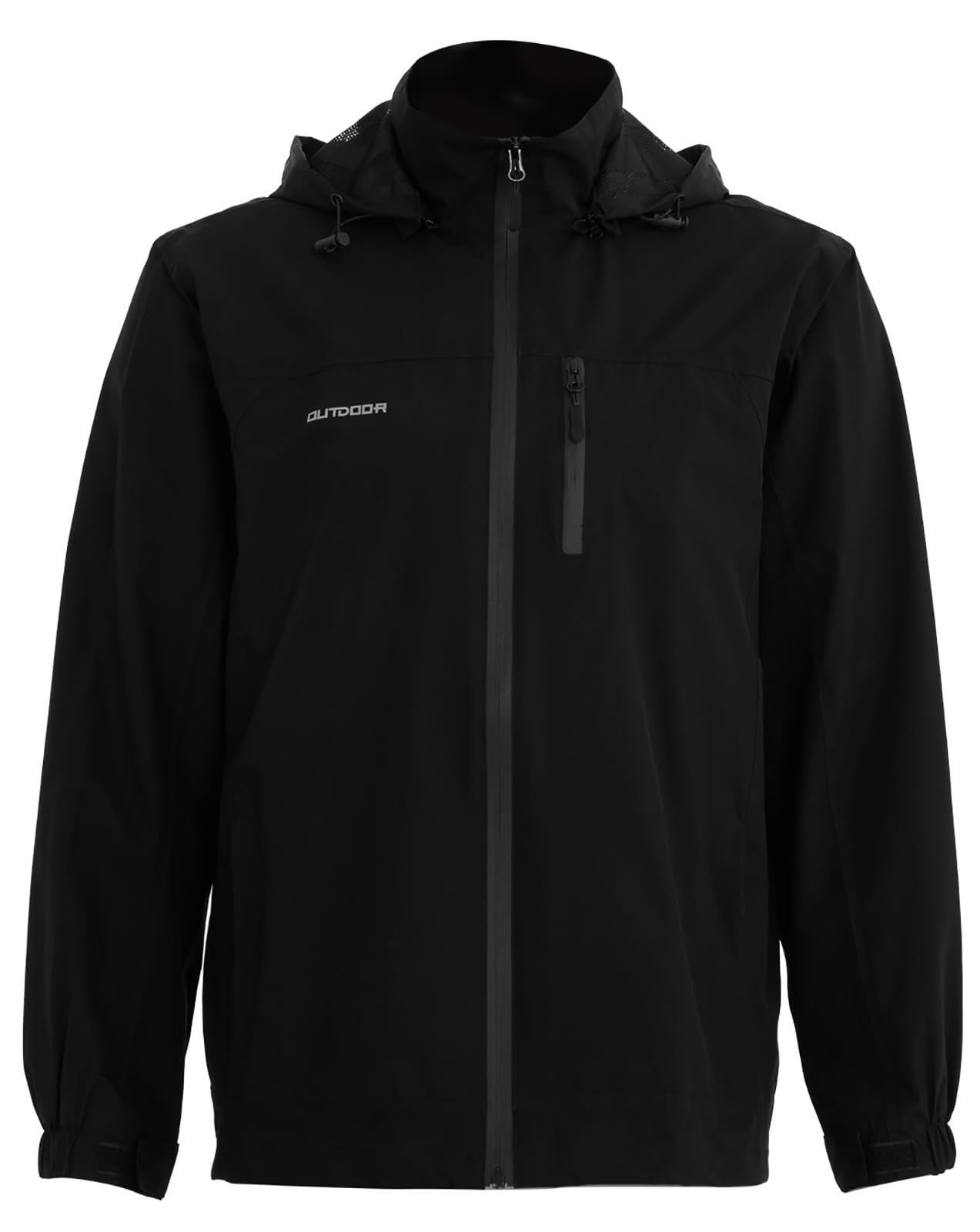 Halfword Wiatroszczelne kurtki męskie wiatrówka softshell kieszenie zapinane na zamek błyskawiczny odpinany kaptur outdoorowe wędrówki lekkie wodoodporne