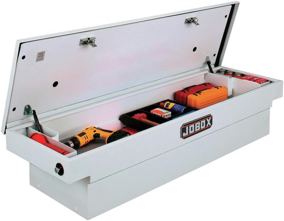 Delta PSC1456000 Pro White Full Size Steel Single Lid Deep Crossover Truck Box