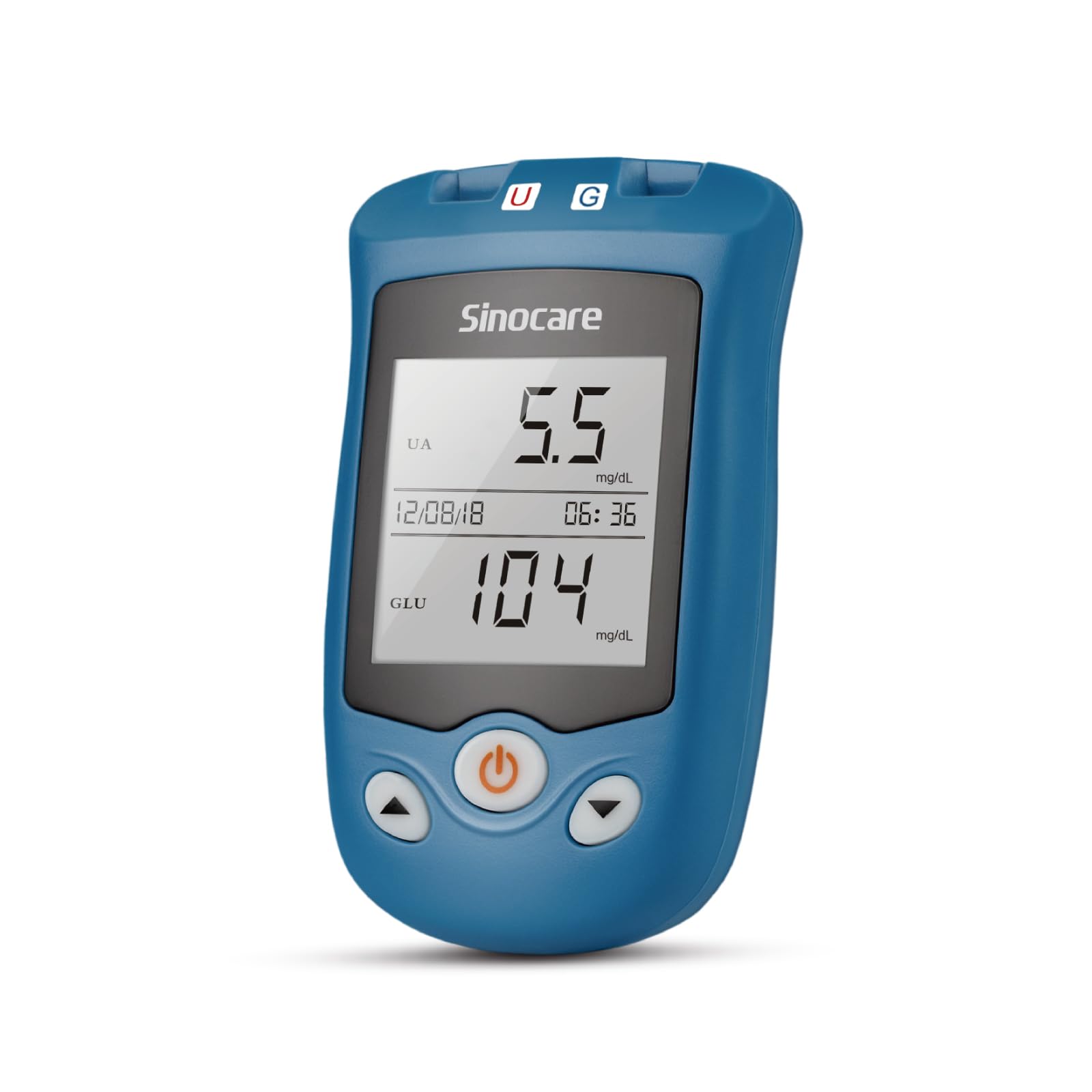 sinocare Safe AQ UG 2 in 1 Test Kit, Blood Glucose and Uric Acid Meter, No Test Strip and Lancets ClimatePartner certified