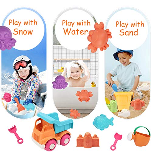 simplenice Beach Toy, 26Pcs Kids Beach Sand Toys Set, Eco-Friendly Sand Toy, Reusable Sandbox Toys for Kids, with Pail… - Image 6