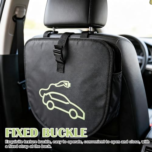 GBKDQQ Tragbare EV Kabeltasche Ladekabel Tasche, Hängende Aufbewahrungstasche für Typ 2 TypT 1, Tasche Elektroauto, 600D Nylon Ladekabel-Organizer für Alle Kabel & Autozubehöre