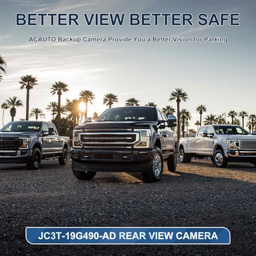 Image of Rear View Backup Reverse Camera Fit for Ford F250 F350 F450 F550 Super Duty 2017-2022 Parking Back Up Assist Camera Replace# JC3T-19G490-AD