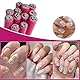 10 Stück Nailart Stempelstifte, Stempelstifte mit Blumen und Mustern, Nageldesign Zubehör, Silikon Nailart Stempel Blume, Graffiti Nagelstempel, für Nailart