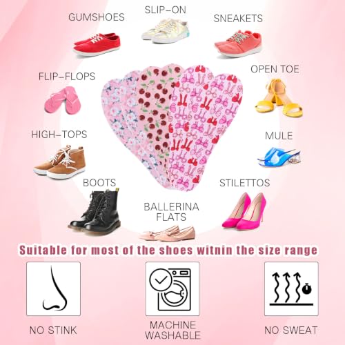 Image of 3 Pairs No Show Socks Sockless Shoe Liners Women