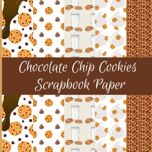 Chocolate Chip Cookies Scrapbook Paper: Cookies Themed Double Sided Craft Paper Pad Supplies for DIY Projects and Decorating image 2