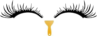 2PCS Car Eyelashes for Headlights, Car Stickers, Funny Cute Fake Eyelashes Bumper Window Decals, Universal Car Accessories Waterproof Self-Adhesive Stickers for Most Vehicles (Black)