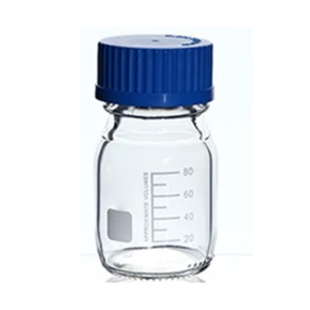 25 ml bis 1000 ml Laborflasche, transparent/braun, mit Schraubverschluss, versiegelt, Glas, Laborflasche(50ml 2pcs)