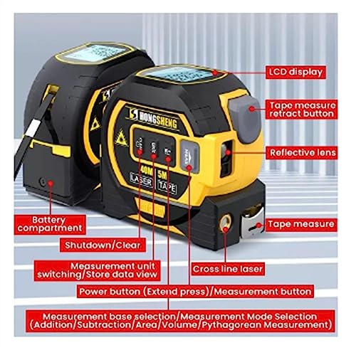 Nouvel outil de mesure de ruban laser avec réticule vertical et LCD