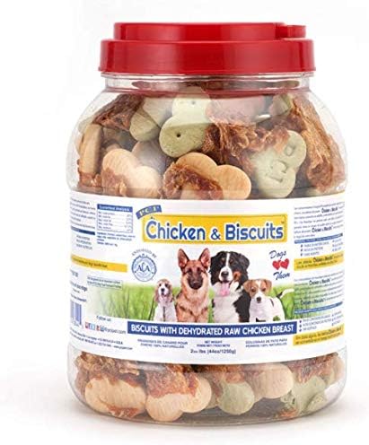 Pet Center Dpc88044 40-Ounce Natural Giant Chicken Wrapped Dog Biscuits, Large