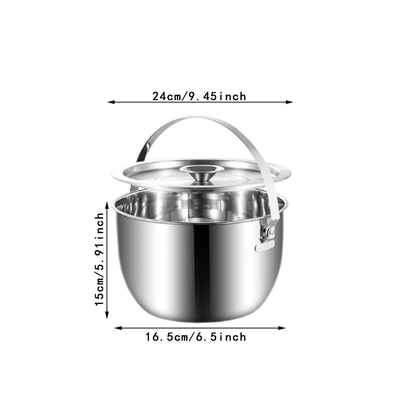 Cubitera con Tapa para Bebidas, Ideal para Fiestas, Y Clubes, con Asa de Transporte. Contenedor de Almacenamiento para Restaurantes, Patios Tras, 5L