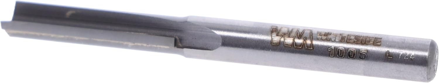 Whiteside 1005 Straight Router Bit: 1/4 Inch Cutting Diameter, 1/4 Inch Shank, 1 Inch Cutting Length