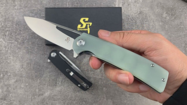 Amazon.com : Sitivien ST126 Folding Knife,D2 Satin Blade+G10