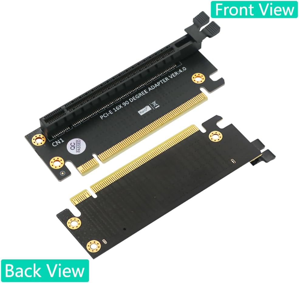 JMT PCI-Express 3.0/4.0 16x Riser Card 90 Degree High Speed Riser Card for 1U / 2U Server Case (PCI-E 4.0 for 1/2U)