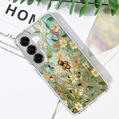 For Samsung Galaxy S26 Plus Floral Case, Clear Magnetic Cover, Bee by Tcaraersing - Used condition - Image 6