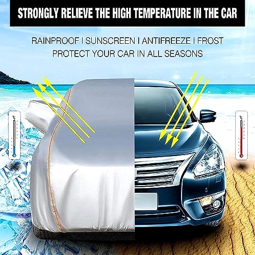 Bâche Coupe-Vent pour Hyundai Staria,Bâche de Protection complète Anti-UV Anti-poussière Anti-Rayures pour l'extérieur et l'intérieur Toutes Saisons avec Fermeture éclair