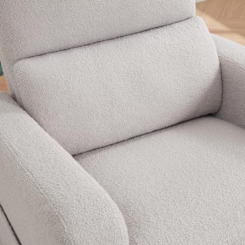 Image of Power Swivel Rocker Recliner, Glider Recliner Nursery Chair, Crey