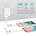 YILON Charging Adapter, Ultrathin 2-Port PD Charger with 18W Fast Charging, QC3.0, USB-C, for iPhone 11/12/Pro Max, Airpods, Galaxy, Smart Phones
