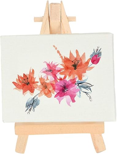 Miniatura 2 de 20 caballetes de exhibición de madera, caballetes pequeños de mesa, soporte de trípode de madera para exhibir lienzo pequeño, caballete de madera,