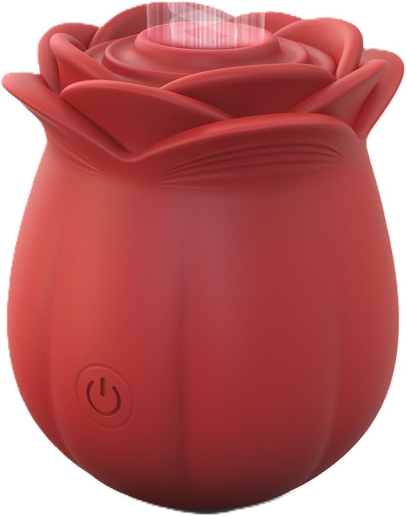 Women Sex Toys, Rose Sex Toy,Adult Pleasure Device, Personal Massager with Multiple Functions (red) Sucking Vibrator