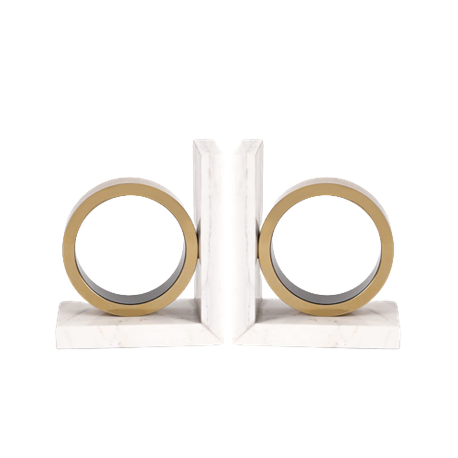 D Cle - Fermalibri da scrivania, design semplice in metallo e marmo, decorazione per casa e ufficio, accessori per biblioteca, supporto Boohelf