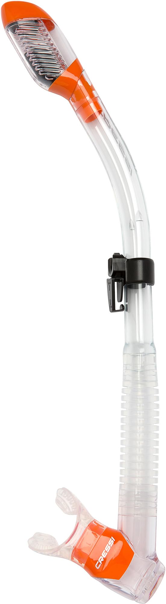 Cressi Adult Diving Dry Snorkel with Splash Guard and Top Valve - Supernova Dry: Designed in Italy