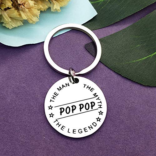 Father's Day Gift Funny Dad Grandpa Papa Gift Keychain From Daughter Son He Man Birthday Gift Key Chain Father Jewelry Gifts Thank You Gift Christmas Jewelry For Dad Father Grandpa #TOP4