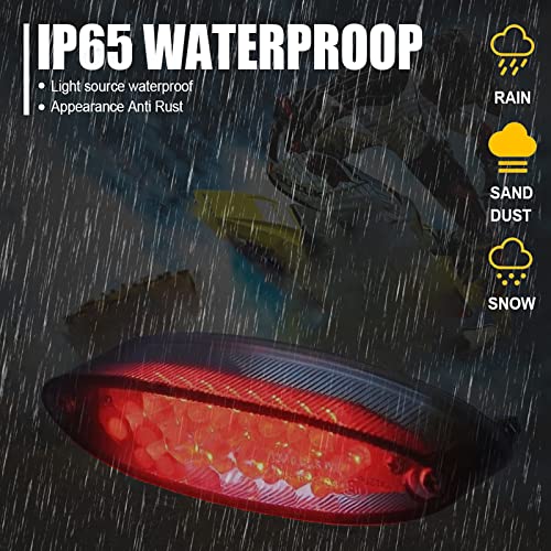 evomosa 28 LED Motorrad ATV Rücklicht Bremsstopp Kennzeichenbeleuchtung für ATV LTZ King Quad Runner DR DRZ 650 400