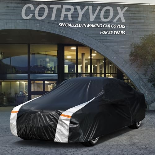Image of 10 Layers Car Cover Custom Fit for BMW Z4 2017-2026 100% Waterproof All Weather Automobiles, Gift with Towel, Heavy Duty Car Covers for Rain Sun UV Protection with Door Zipper.
