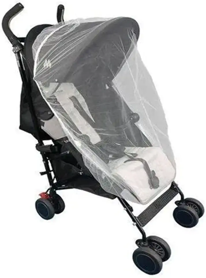 Baby Deluxe Mosquiteiro de Bebe Para Carrinho, Branco, 1 m x 1,20 m