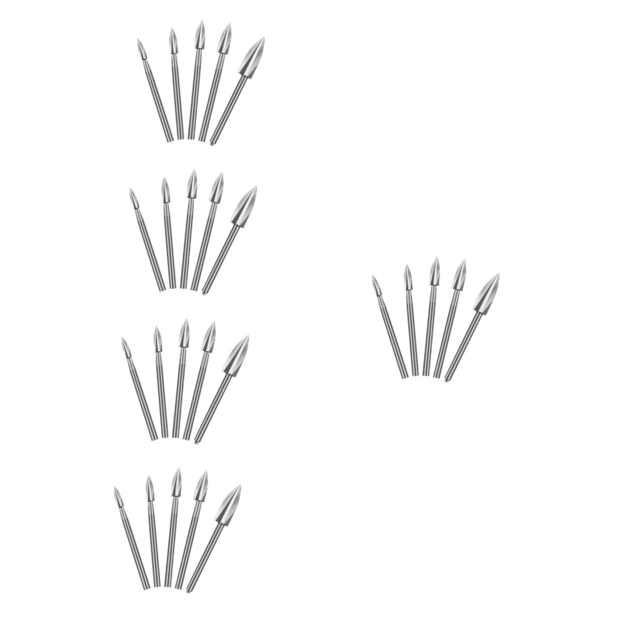 NUOBESTY 5 set Set Di Punte Per Trapano Elettrico Per Lavorazione Del Legno Punte Per Trapano Punte Per Utensili Rotanti Kit Per Trapano Utensili Per Artigianato 5 pezzi*5
