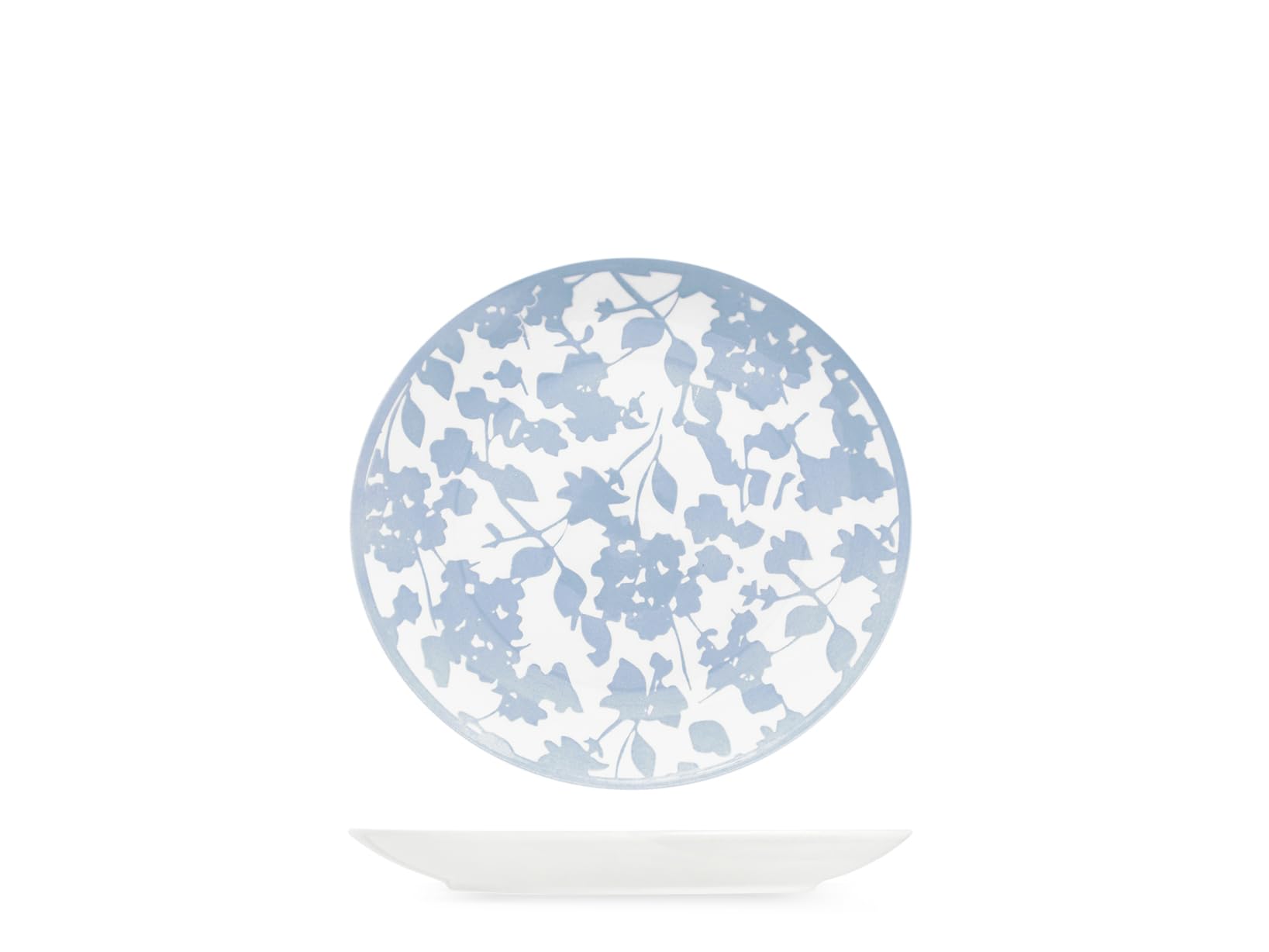 H&H Servizio Tavola Celestial 18 Pezzi in Porcellana - Piatti Piani, Fondi e Frutta con Decorazione Floreale Carta da Zucchero - Adatto Lavastoviglie e Microonde