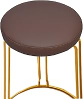 Vista 3 de Fundas de taburete redondas, paquete de 2 fundas de taburete redondas de poliuretano impermeables con bandas elásticas, fundas para sillas de bar