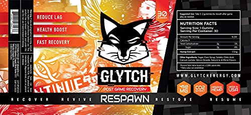 Gaming Supplement Post Game Recovery Hemp Gummies | Glytch Respawn - Image 8
