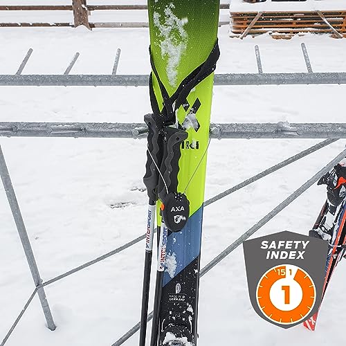 Foto von AXA Roll Kabelschloss, Schloss mit Zahlencode, Länge 75 cm, Ultraleicht, Für Fahrräder und Zubehör, Schwarz