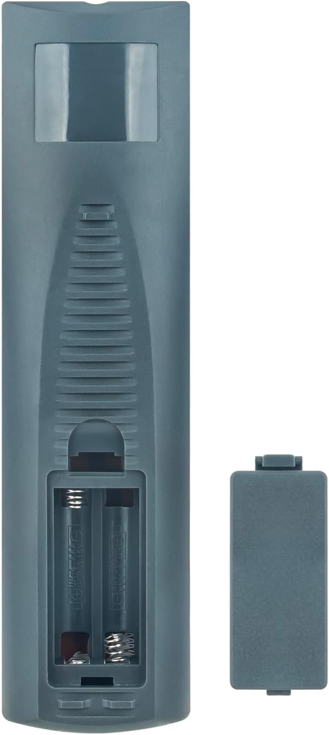 Rear view of the 6711R1P072D replacement remote control with battery compartment closed