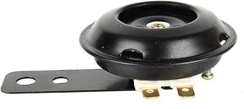 Miniatura 7 de Bocina de motocicleta, bocina redonda de 12 V, 105 db, bocina de 2.6 pulgadas de diámetro, bocina de automóvil resistente a la intemperie para