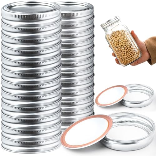 Einmachglas Deckel 12-tlg. 70mm - Wiederverwendbare Weißblechdeckel